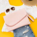 Blush Foldover Envelope Clutch | AILI'S CORNER