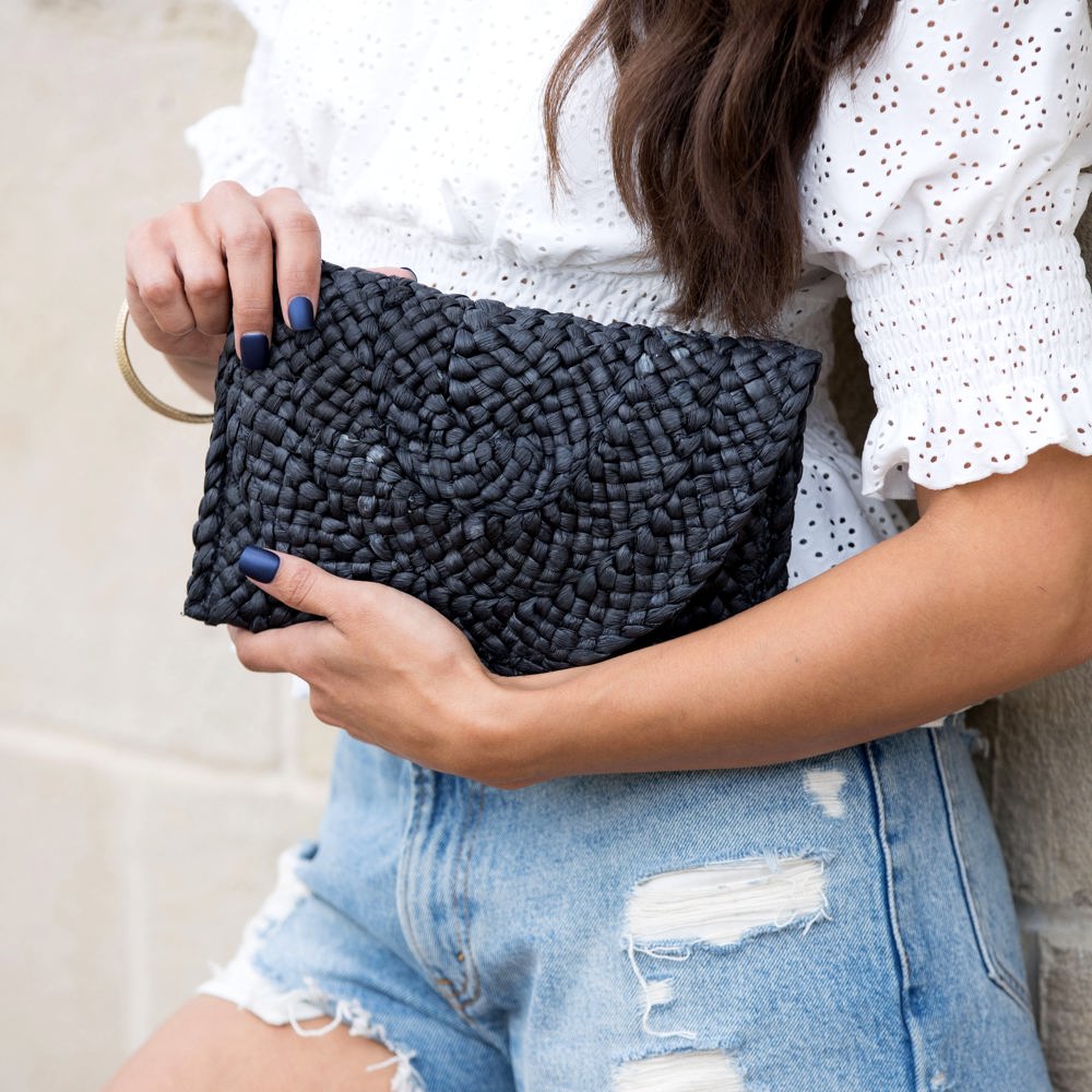 Foldover Straw Clutch | AILI'S CORNER