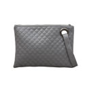 Gray Quilted Wristlet Clutch | AILI'S CORNER