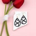  Wooden Heart Teardrop Earrings | AILI'S CORNER