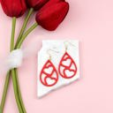  Wooden Heart Teardrop Earrings | AILI'S CORNER