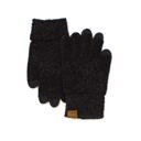 Black C.C® Chenille Touch Gloves | AILI'S CORNER