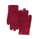 Burgundy C.C® Chenille Touch Gloves | AILI'S CORNER