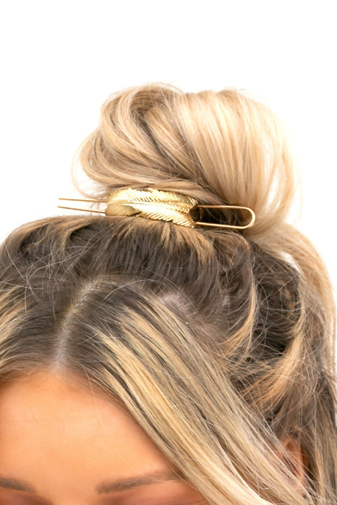 Boho Feather Bun Cuff | AILI'S CORNER