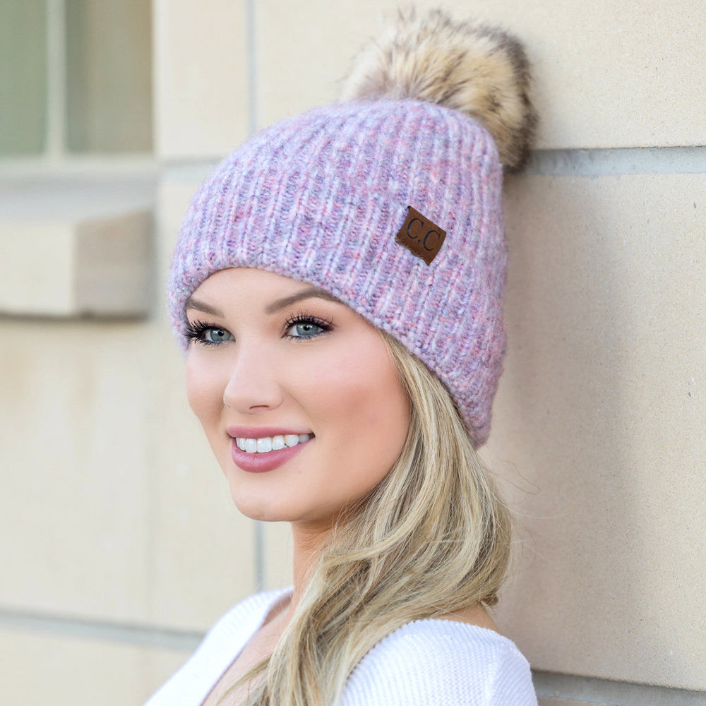 C.C® Cozy Marled Pom Beanie | AILI'S CORNER