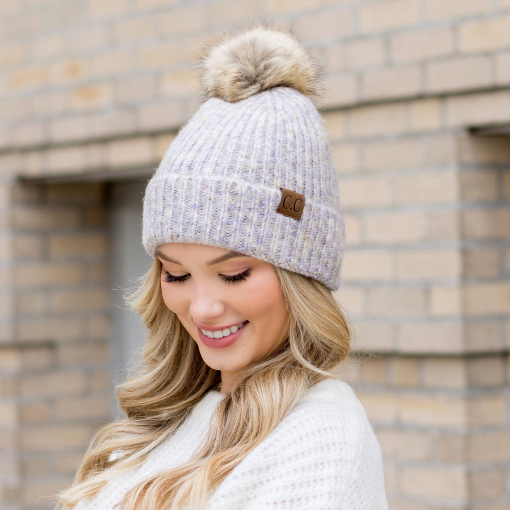 C.C® Cozy Marled Pom Beanie | AILI'S CORNER