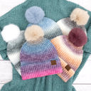  C.C® Ombre Fur Pom Beanie | AILI'S CORNER