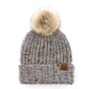 Light-Gray C.C® Confetti Pom Beanie | AILI'S CORNER