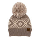  C.C® Aztec Knit Pom Beanie Hat | AILI'S CORNER