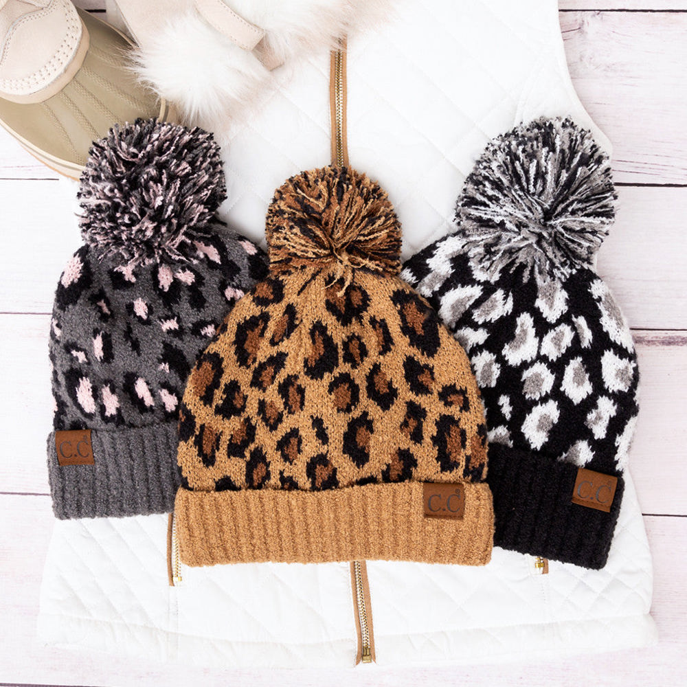 C.C® Leopard Pom Beanie | AILI'S CORNER