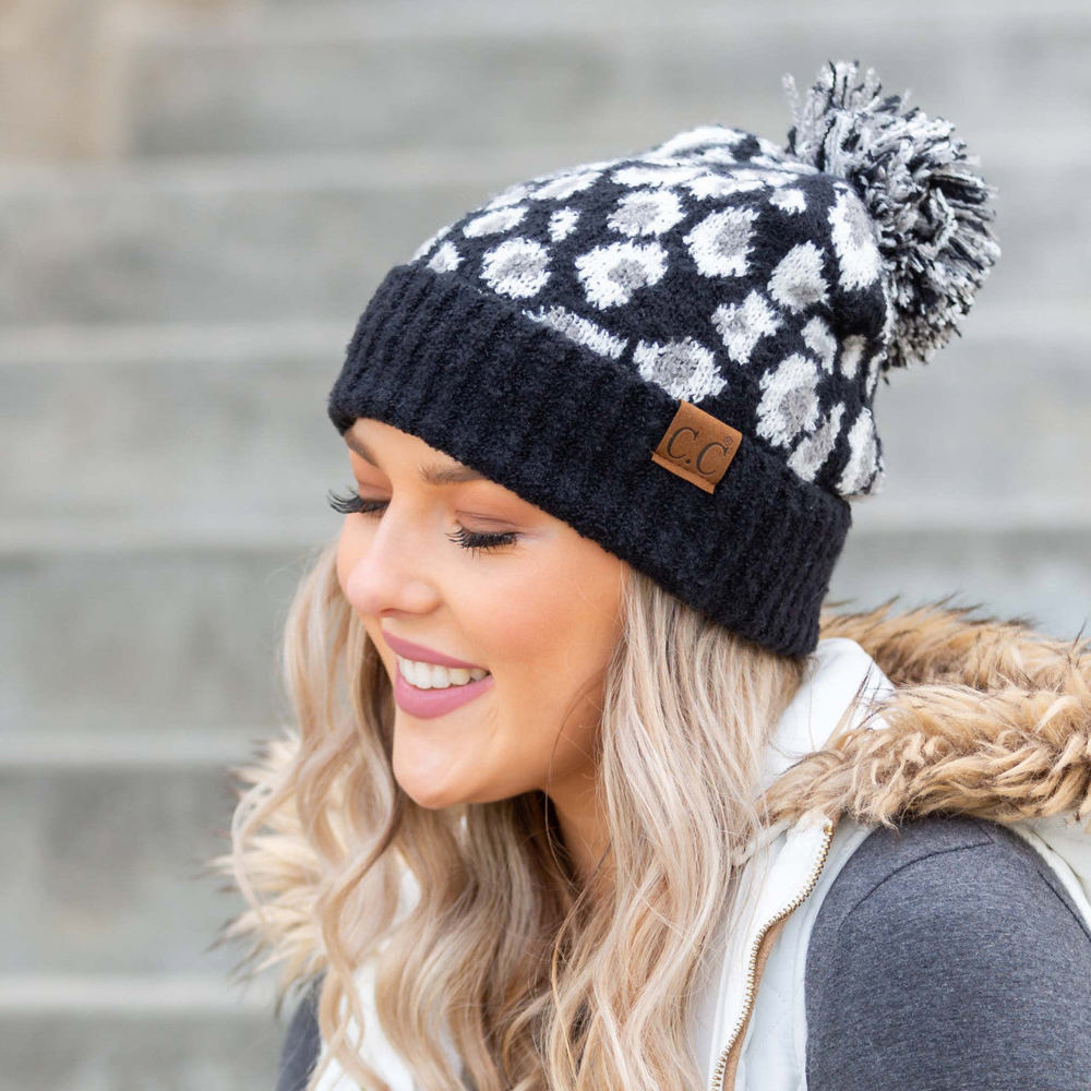 C.C® Leopard Pom Beanie | AILI'S CORNER