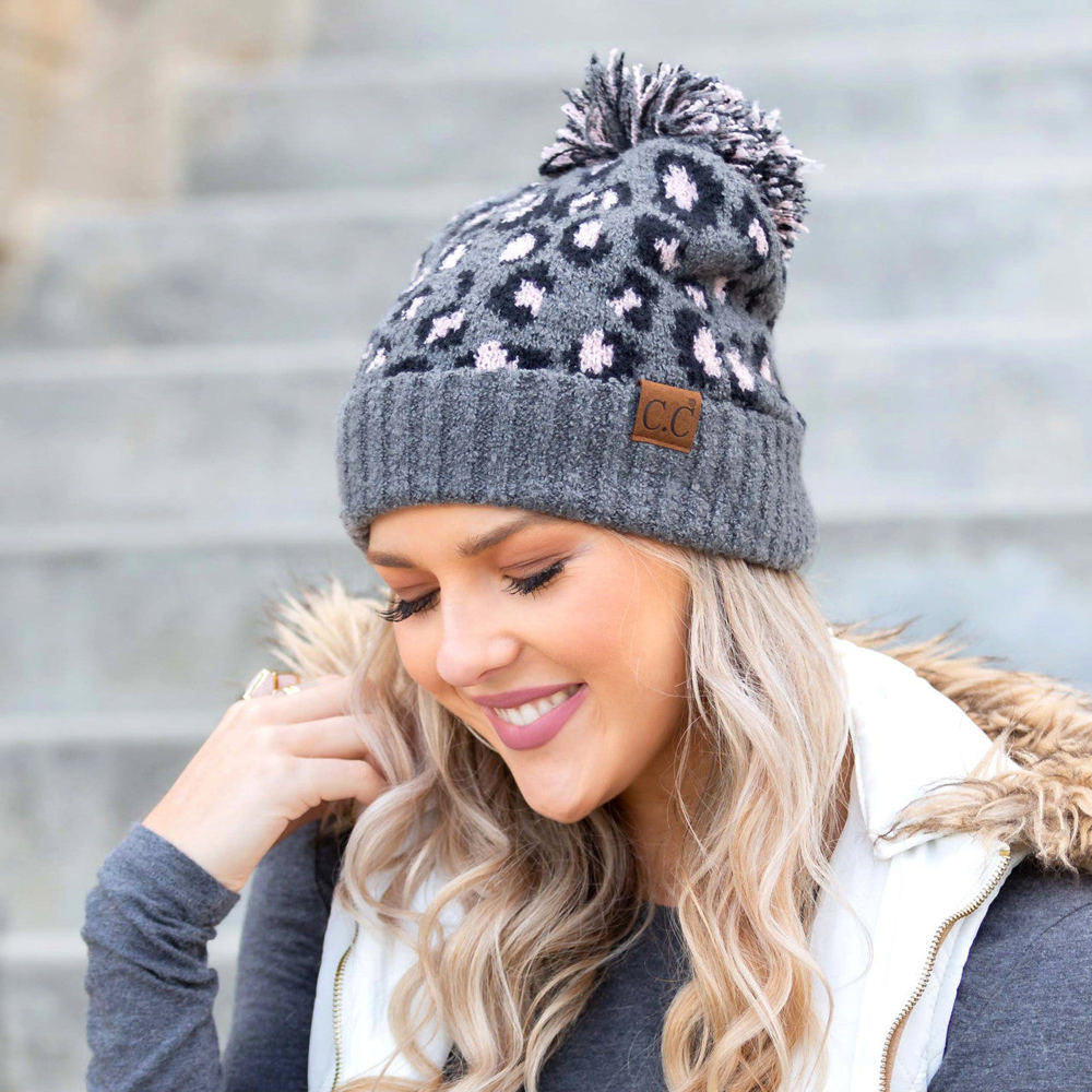 C.C® Leopard Pom Beanie | AILI'S CORNER