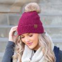  C.C® Ultra Soft Fur Pom Beanie | AILI'S CORNER