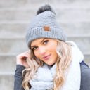  C.C® Ultra Soft Fur Pom Beanie | AILI'S CORNER