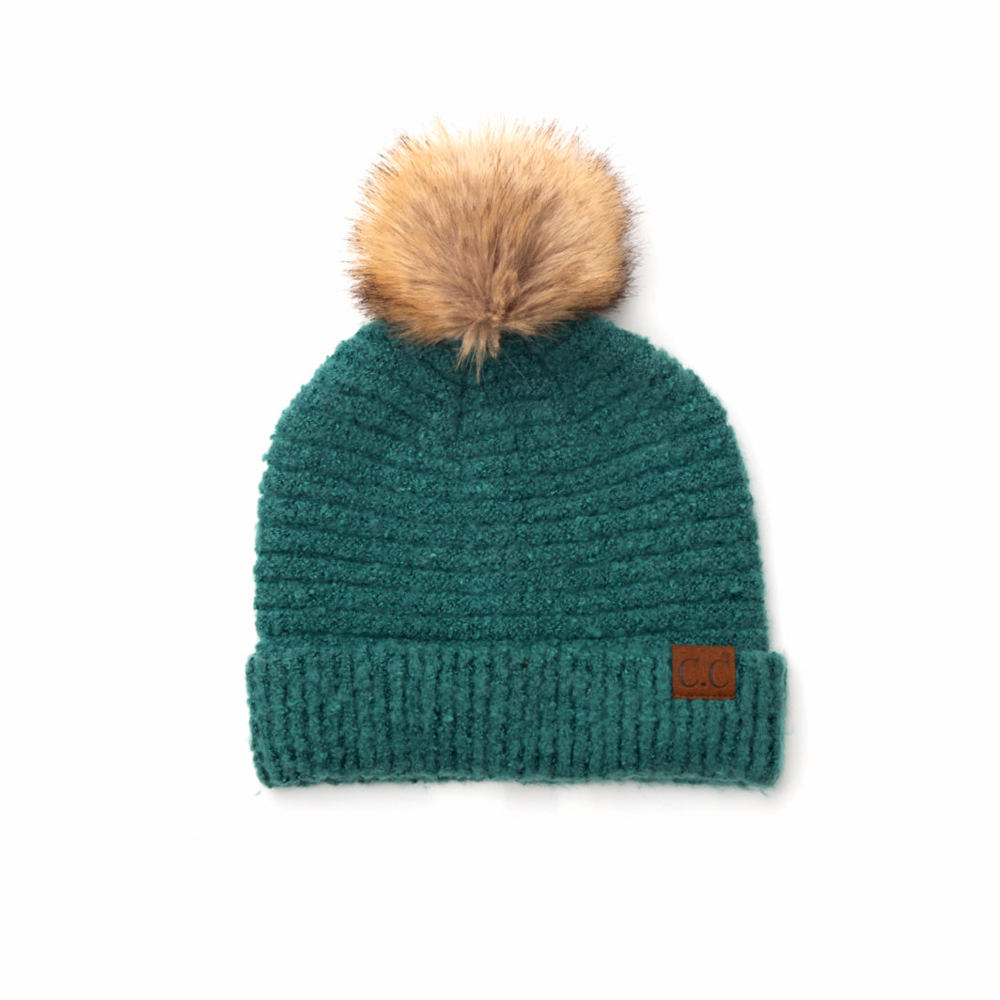 C.C® Ultra Soft Fur Pom Beanie | AILI'S CORNER