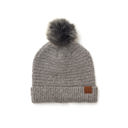 Lt Gray C.C® Ultra Soft Fur Pom Beanie | AILI'S CORNER