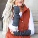  Long Ribbed Fingerless Gloves | AILI'S CORNER