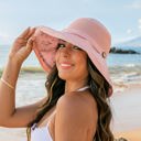 Blush Button Accent Cargo Hat | AILI'S CORNER