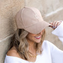 Almond Quilted Puffer Ball Cap | AILI'S CORNER