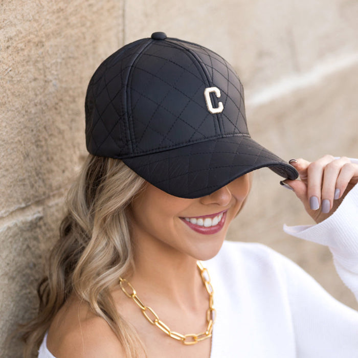 Quilted Puffer Ball Cap | AILI'S CORNER