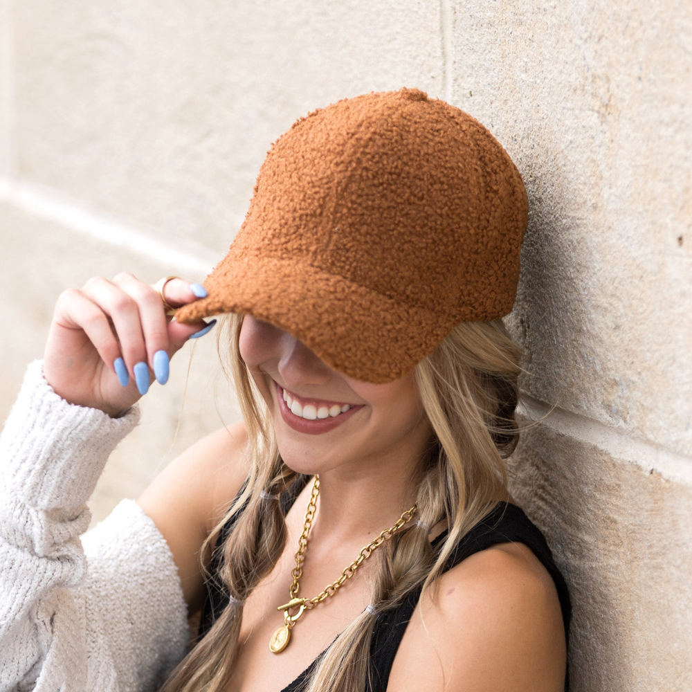 Boucle Sherpa Boyfriend Ball Cap | AILI'S CORNER