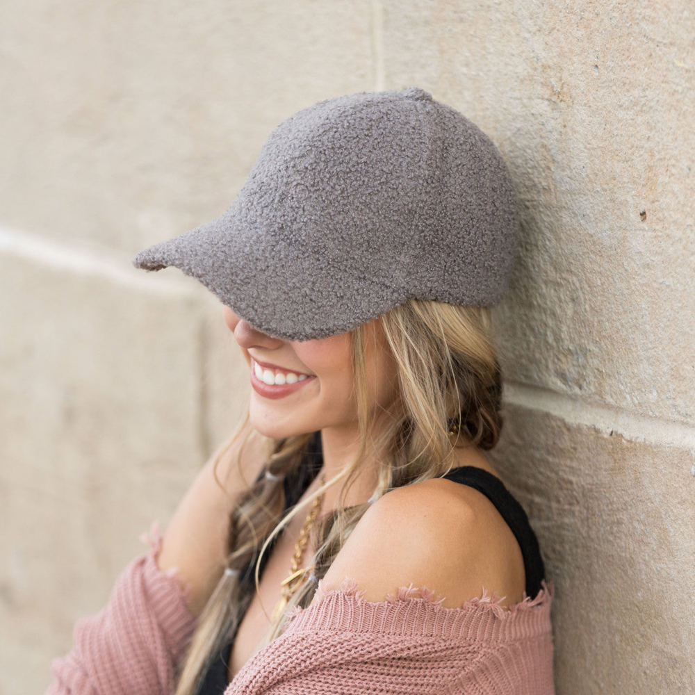 Boucle Sherpa Boyfriend Ball Cap | AILI'S CORNER