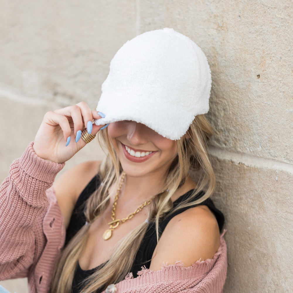 Boucle Sherpa Boyfriend Ball Cap | AILI'S CORNER