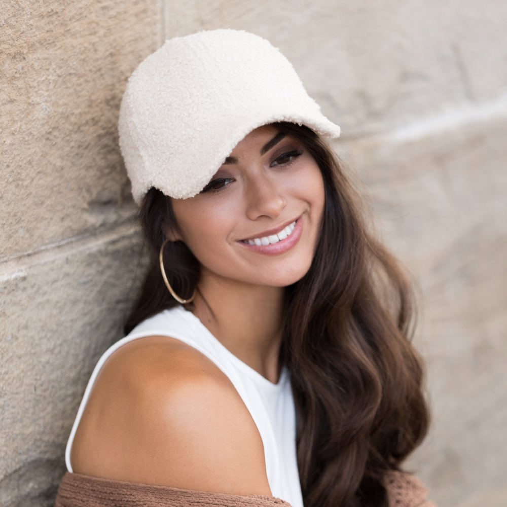 Boucle Sherpa Boyfriend Ball Cap | AILI'S CORNER