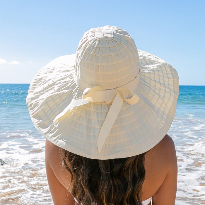 Classic Bow Accent Sunhat | AILI'S CORNER