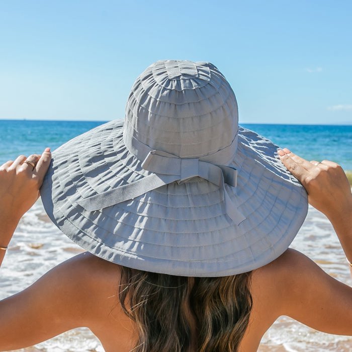 Classic Bow Accent Sunhat | AILI'S CORNER