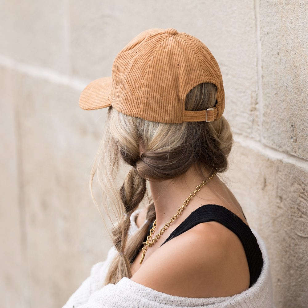 Corduroy Boyfriend Ball Cap | AILI'S CORNER