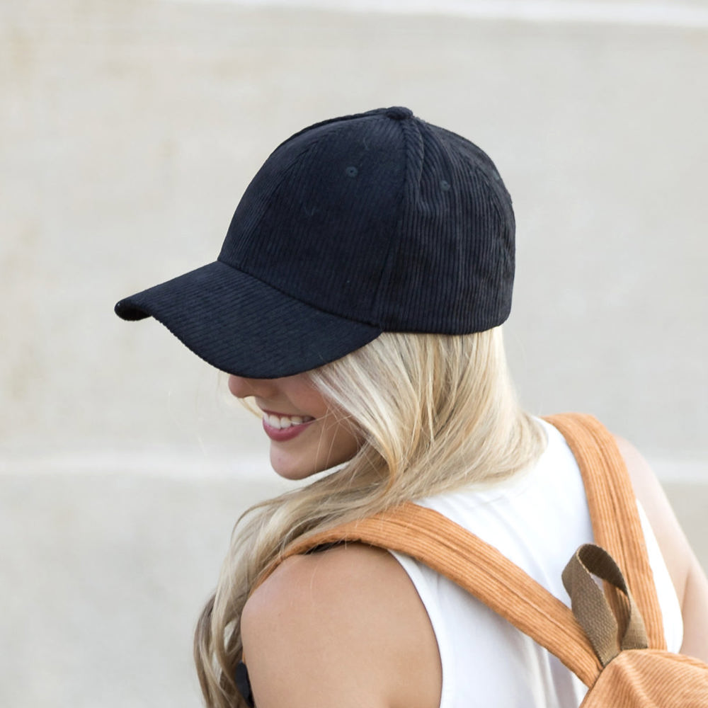 Corduroy Boyfriend Ball Cap | AILI'S CORNER