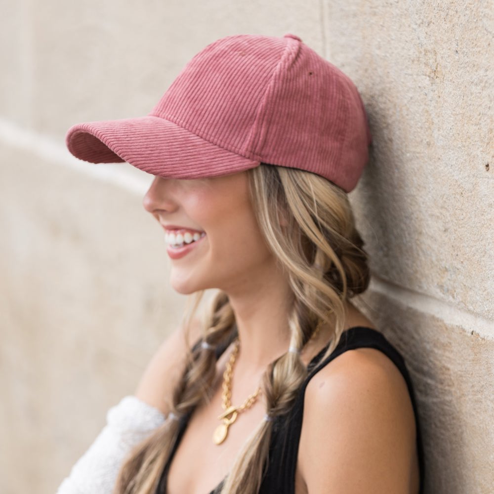 Corduroy Boyfriend Ball Cap | AILI'S CORNER