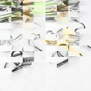 Gold Silver Pewter Metallic Loop Hair Claw | AILI'S CORNER