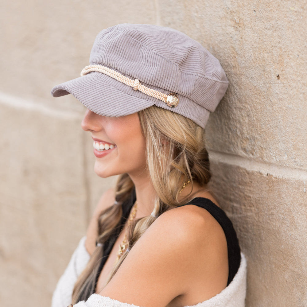 Corduroy Newsboy Cap | AILI'S CORNER