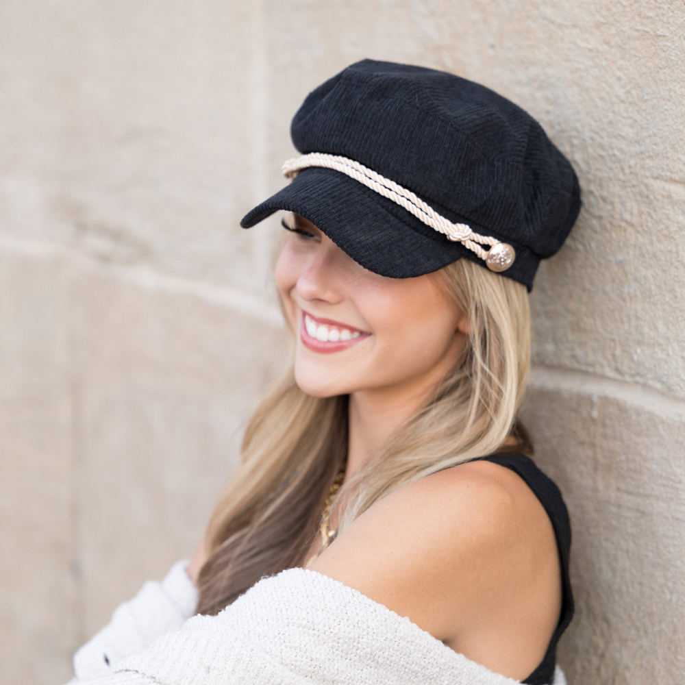 Corduroy Newsboy Cap | AILI'S CORNER