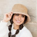  Reversible Sherpa Boucle Bucket Hat | AILI'S CORNER