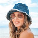 Dark Wash Denim Bucket Hat | AILI'S CORNER