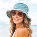 Light Wash Denim Bucket Hat | AILI'S CORNER