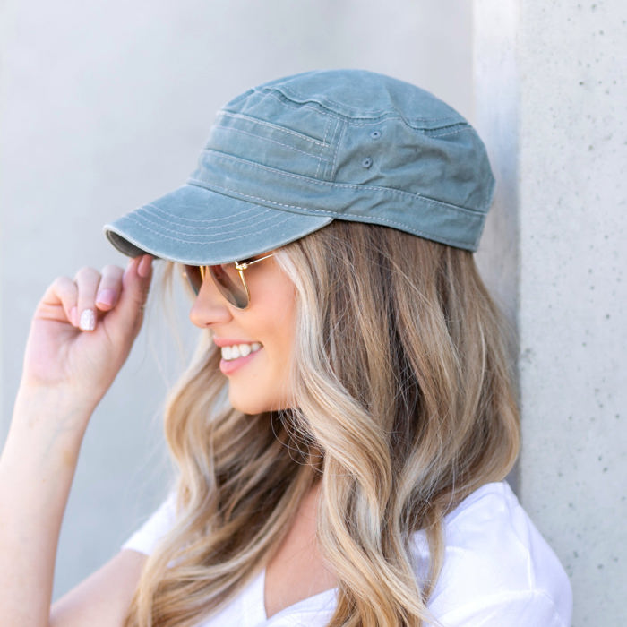 Distressed Cadet Caps | AILI'S CORNER