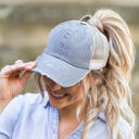  Distressed Messy Bun Hat Cap | AILI'S CORNER