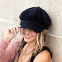  Eyelash Knit Newsboy Cap | AILI'S CORNER