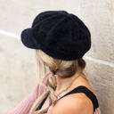  Eyelash Knit Newsboy Cap | AILI'S CORNER