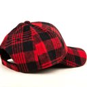 Red Fall Plaid Ball Caps | AILI'S CORNER