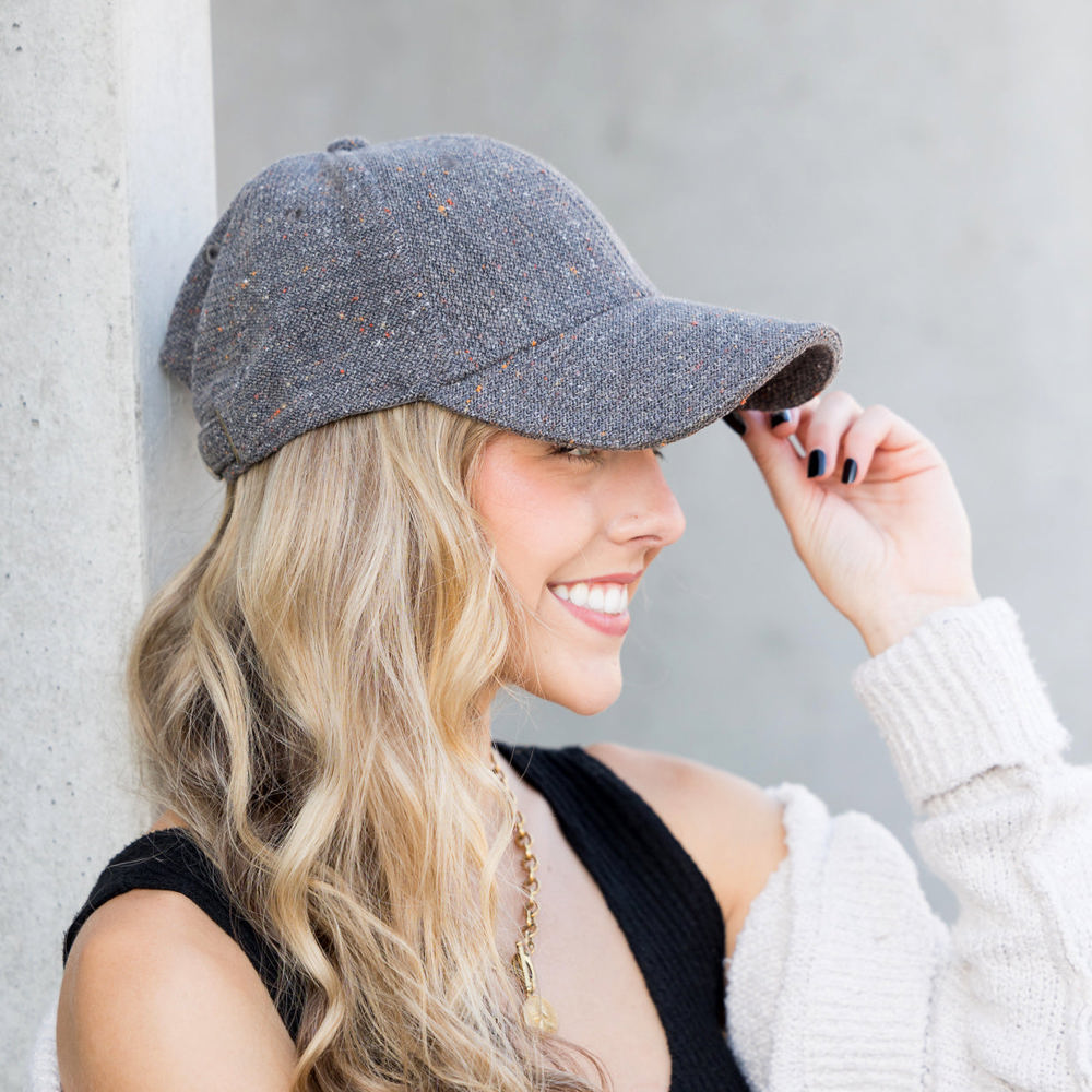 Autumn Tweed Ball Caps | AILI'S CORNER