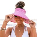  Foldable Bow Stripe Visor | AILI'S CORNER