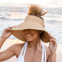  Foldable Wide Brim Bow Visor | AILI'S CORNER