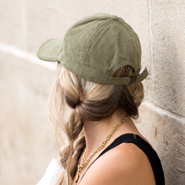 Micro Corduroy Boyfriend Ball Cap | AILI'S CORNER