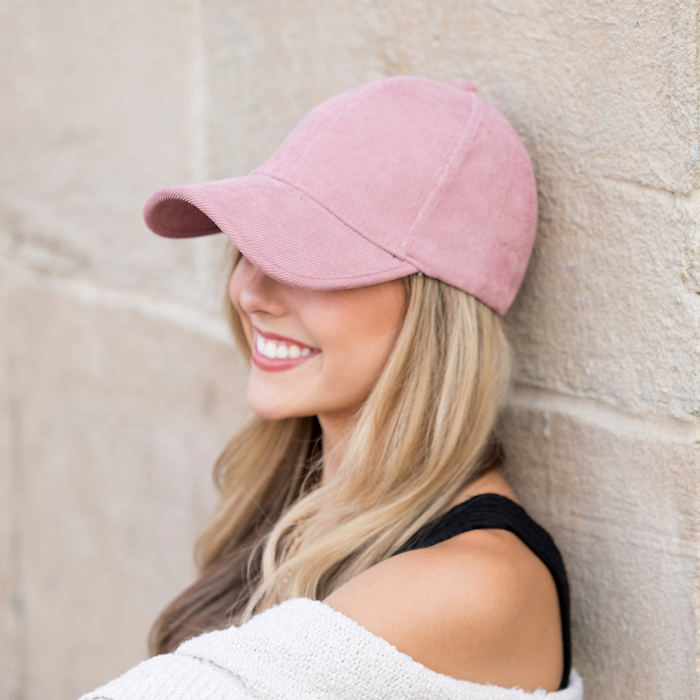 Micro Corduroy Boyfriend Ball Cap | AILI'S CORNER