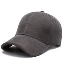 Gray Micro Corduroy Boyfriend Ball Cap | AILI'S CORNER